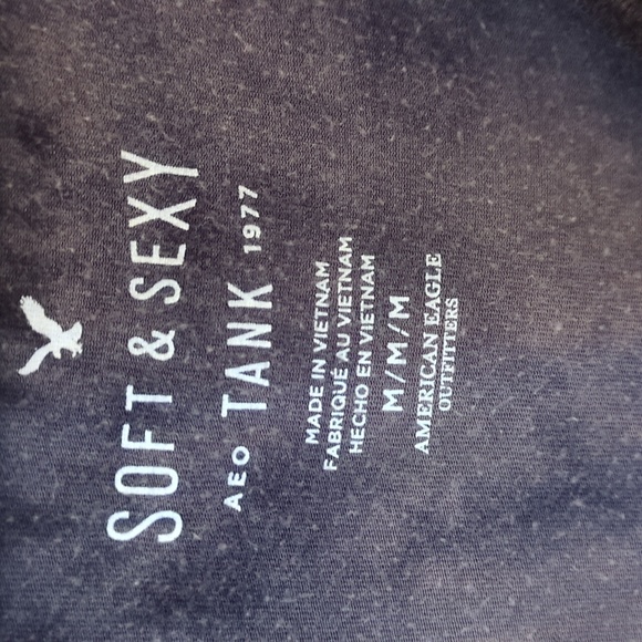 American Eagle soft and sexy tie dye tank gray women's medium - Picture 2 of 3